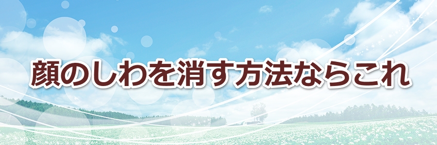 顔のしわを消す方法ならこれがベスト 顔のシワ消し化粧品